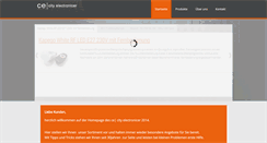 Desktop Screenshot of cityelectronicer.de